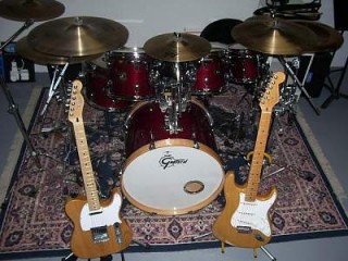 Guitars and drums